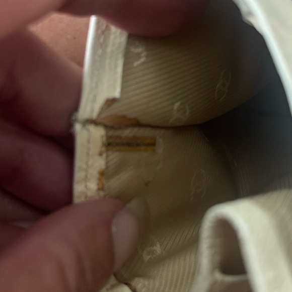 Chanel CC Logo Cream Caviar Leather TriFold Compact Wallet. Vintage - Picture 11 of 14